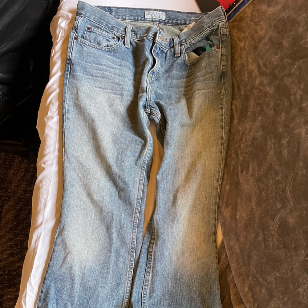 american eagle bootcut blue jeans